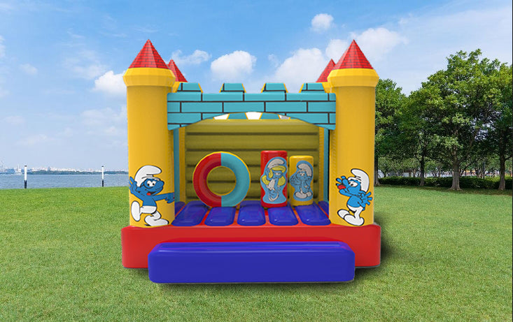 KL-88876 Inflatable Smurfs Bounce House